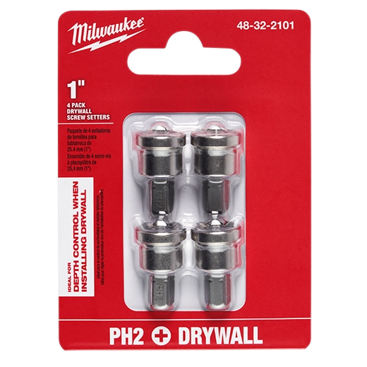 Milwaukee POSEUR DE VIS POUR PLÂTRERIE 4 PIÈCES 48-32-2101