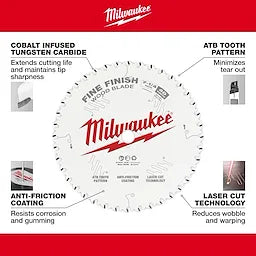 Milwaukee Lames de scie circulaire à finition ultra‑fine 48-40-1032
