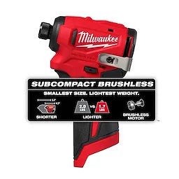 Milwaukee M12™ Visseuse à chocs hexagonale 1/4" subcompacte sans balais 3450-20