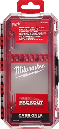 Milwaukee Customizable Medium Compact Case for Impact Driver Accessories 48-32-9921