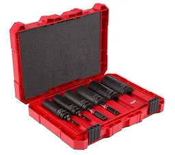 Milwaukee Set de douilles 2-en-1 12 points pour lineman, usage intensif, 10 pièces SHOCKWAVE™ 49-66-5125