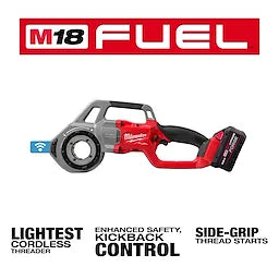 Milwaukee M18 FUEL™ Tondeuse de tuyaux compacte avec ONE-KEY™ – Têtes de matrice en aluminium forgé NPT compactes 1/2" - 1-1/4" 2870-22
