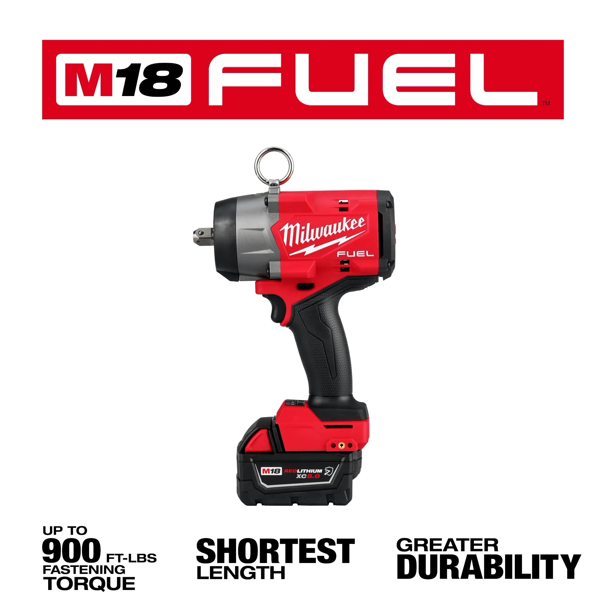 Milwaukee M18 FUEL™ clé à chocs 1/2" à couple élevé avec kit de goupille de verrouillage 2966-22