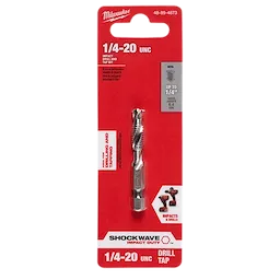 Milwaukee Foret à percussion et taraudeuse SHOCKWAVE™ 1/4‑20 UNC 48-89-4873