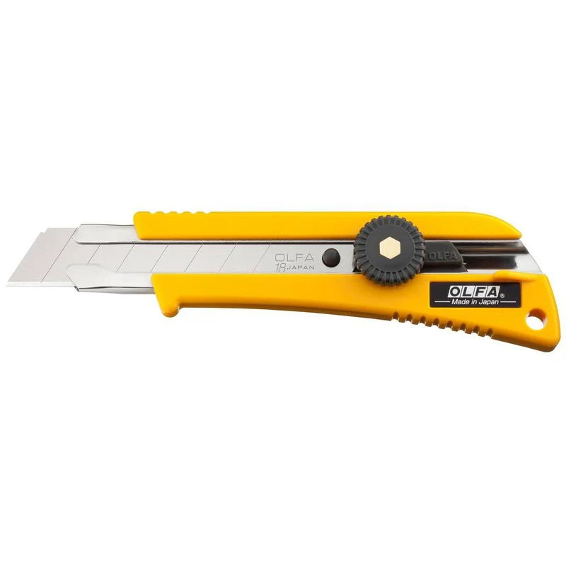 Olfa 18mm Classic Heavy-Duty Utility Knife with Rubber Inset | L-2