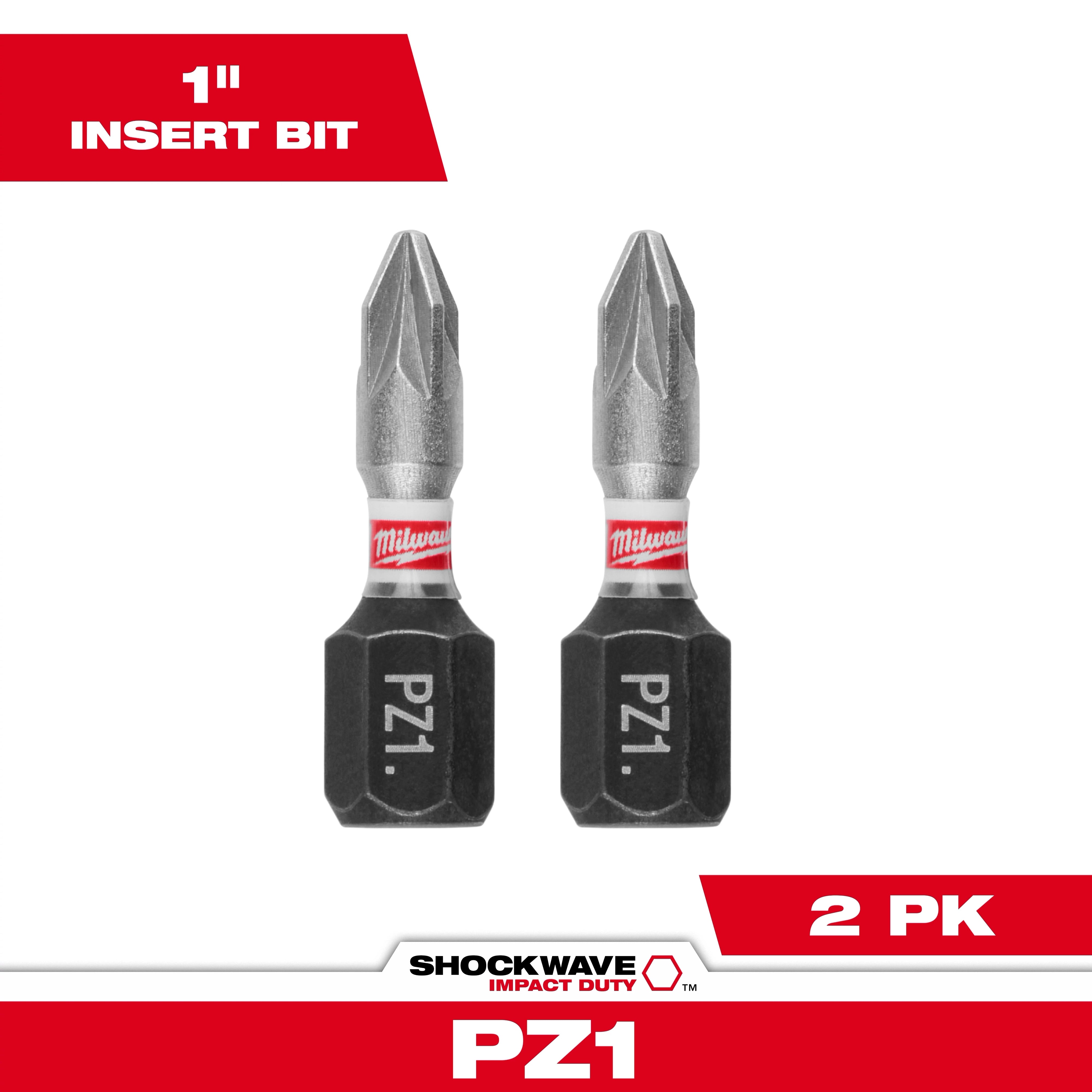 Milwaukee Embouts Pozidriv à impact SHOCKWAVE™ 48-32-4832