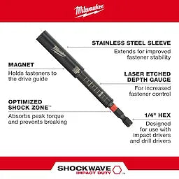 Milwaukee Guide d'entraînement magnétique à impact SHOCKWAVE™ 48-32-4527
