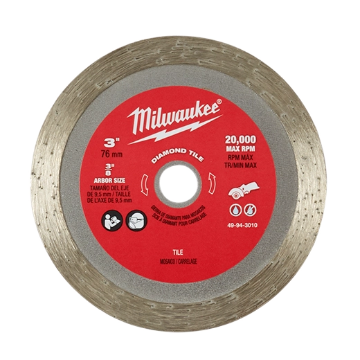 Milwaukee Lame à Carreaux en Diamant 3" 49-94-3010