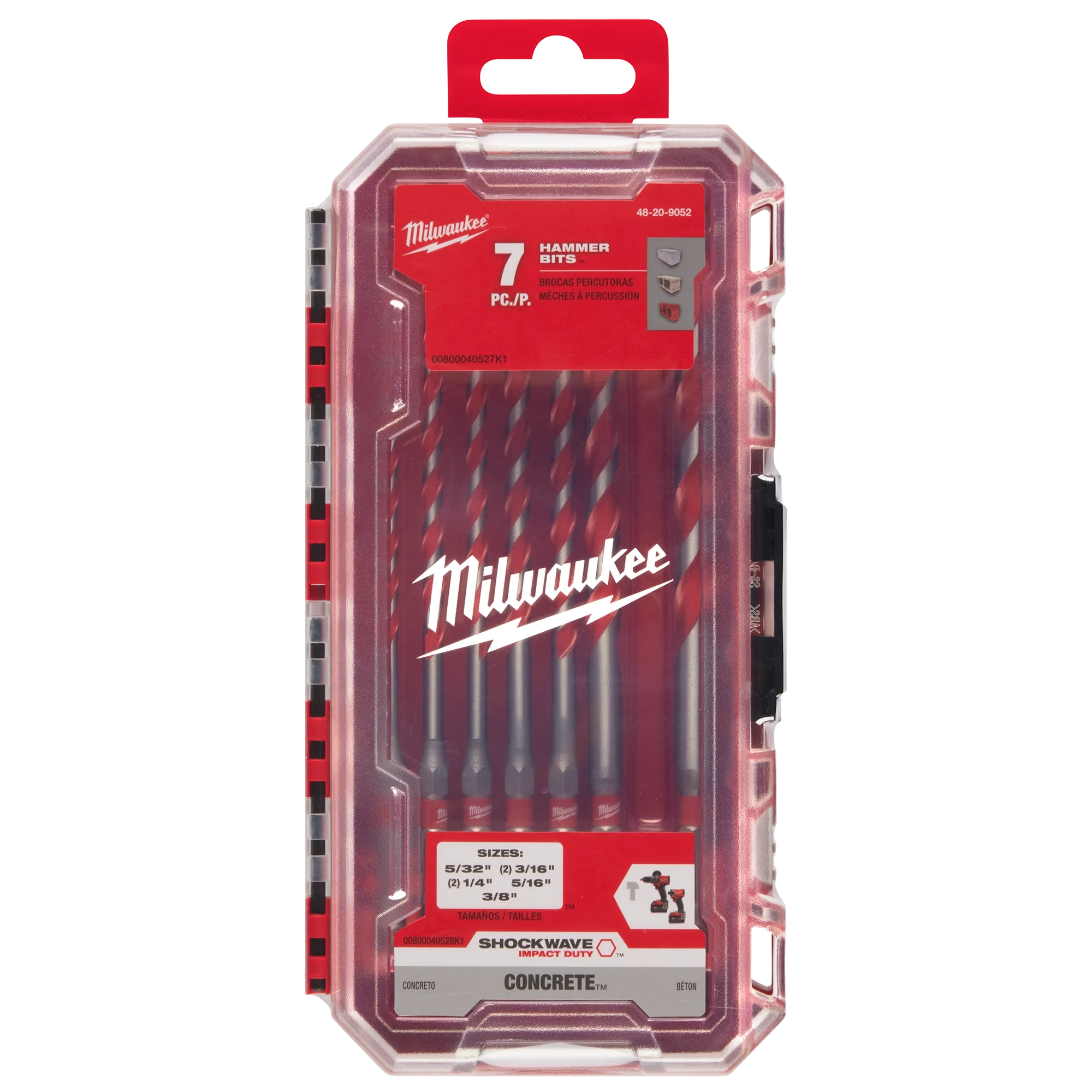 Milwaukee Ensemble de forets à percussion en carbure SHOCKWAVE Impact Duty™ - 7 pièces 48-20-9052