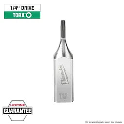Milwaukee 1/4" Drive T8 TORX® Bit Socket 45-34-1000