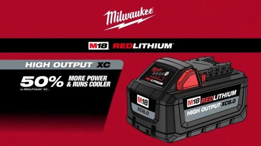 Milwaukee Batterie M18™ REDLITHIUM™ HIGH OUTPUT™ XC8.0 48-11-1880