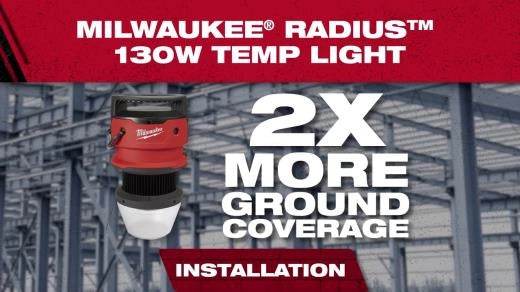 Milwaukee Lampe de chantier temporaire LED 130 W RADIUS™ 2156-AC