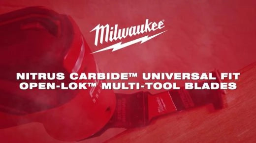 Milwaukee Lames à scie oscillante universelles NITRUS™ Carbide Extreme Metal à montage universel OPEN-LOK™ 49-25-1563