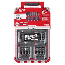 Milwaukee Set de douilles SHOCKWAVE Impact Duty™ 1/2” Dr 16 pièces MM PACKOUT 49-66-6803