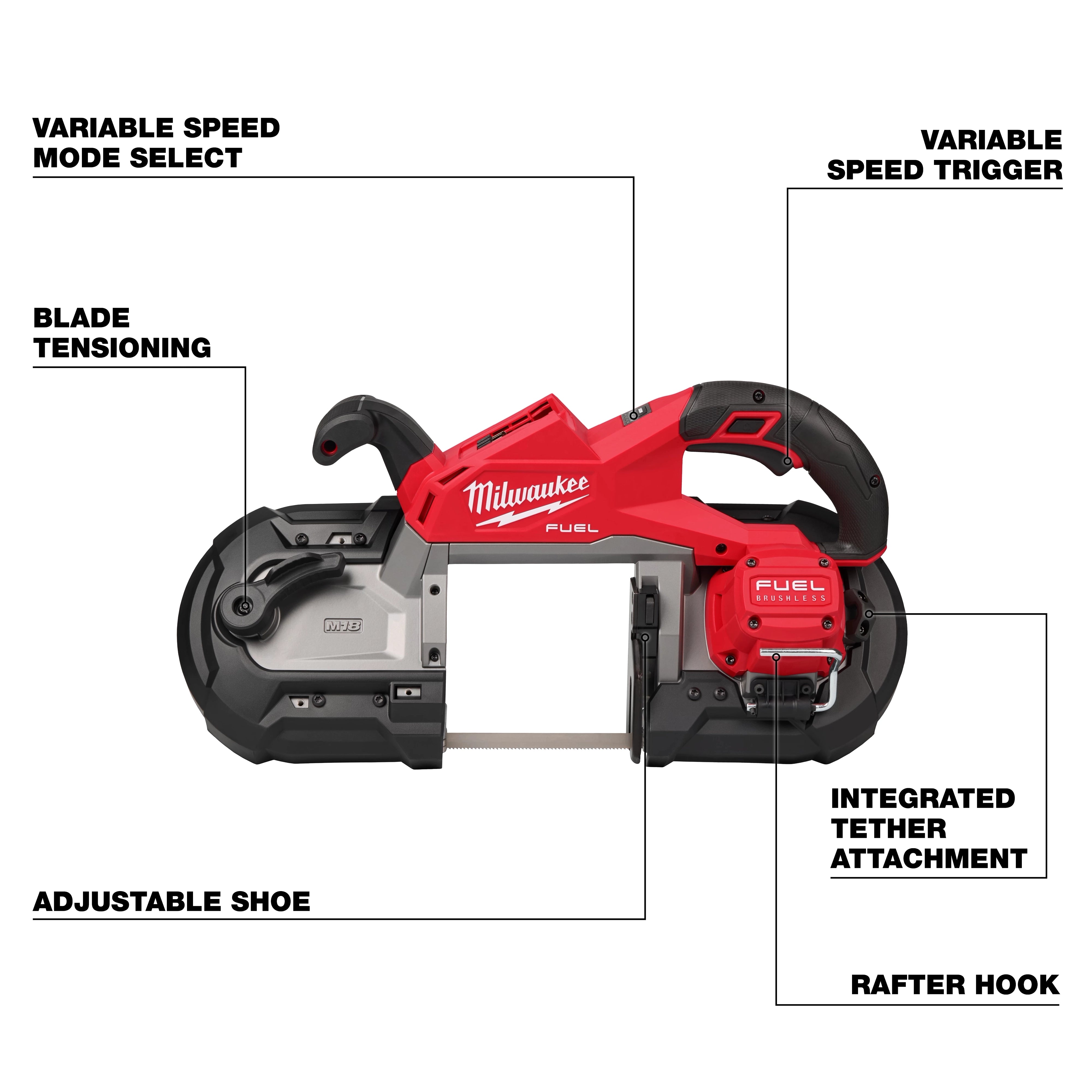 Milwaukee Scie à ruban M18 FUEL™ Deep Cut 2929-20