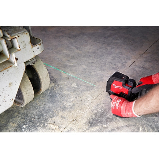 Milwaukee 3521-21 USB Rechargeable Green Cross Line Laser 3521-21