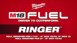 Milwaukee RINGER™ Roll Groover M18 FUEL™ pour 2" – 6" Sch 10/40 2928-22