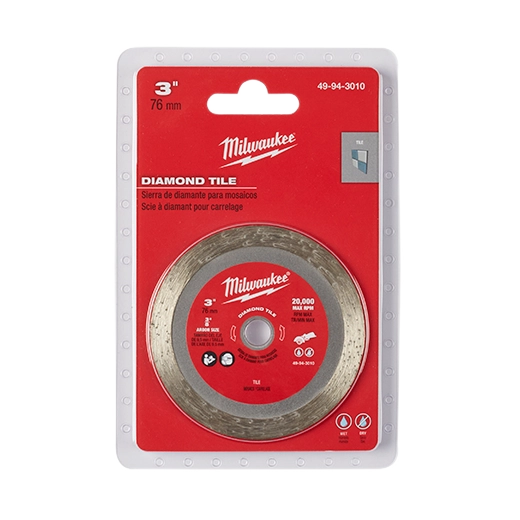 Milwaukee Lame à Carreaux en Diamant 3" 49-94-3010