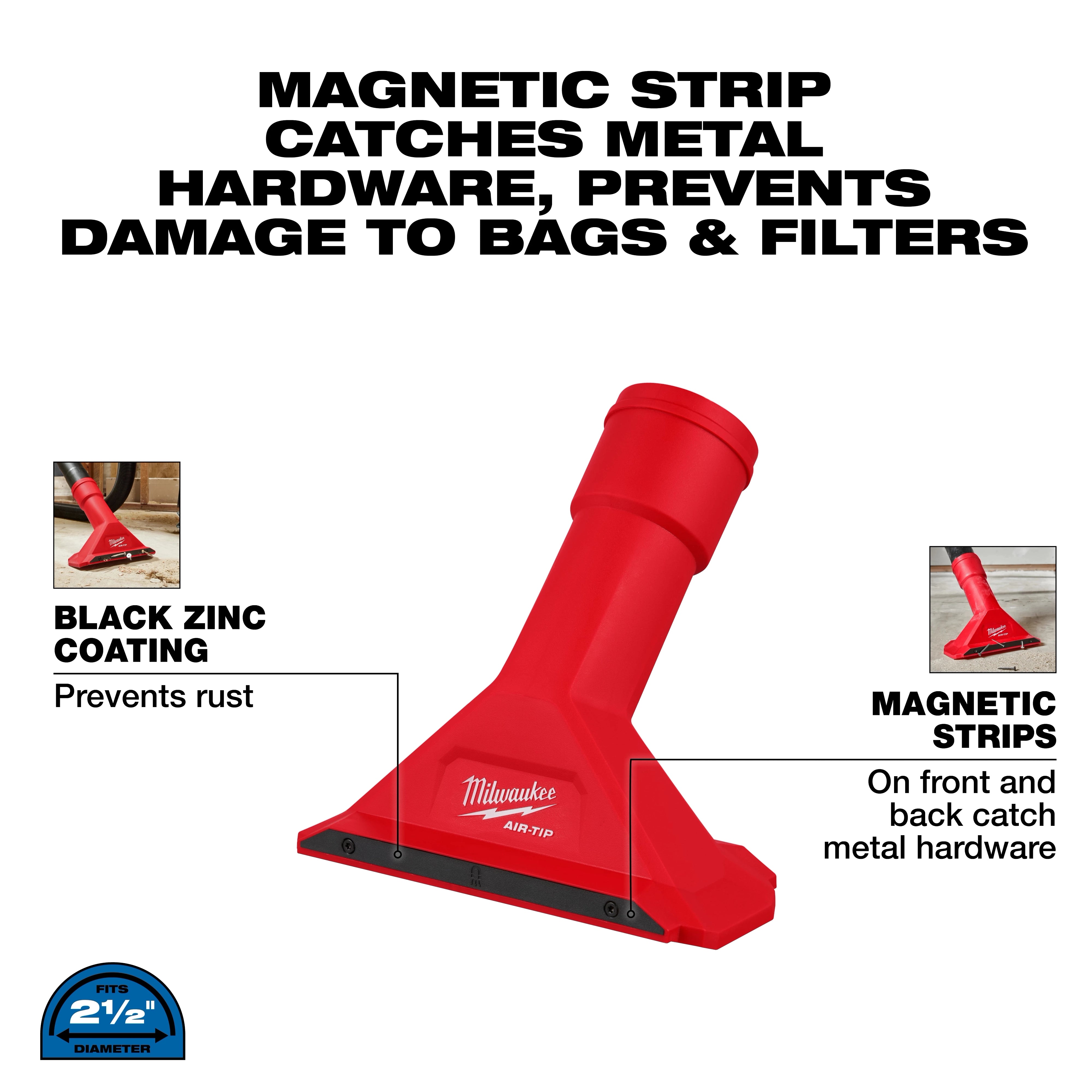 Milwaukee AIR-TIP™ Buse Utilitaire Magnétique 2 1/2\" 49-90-2033