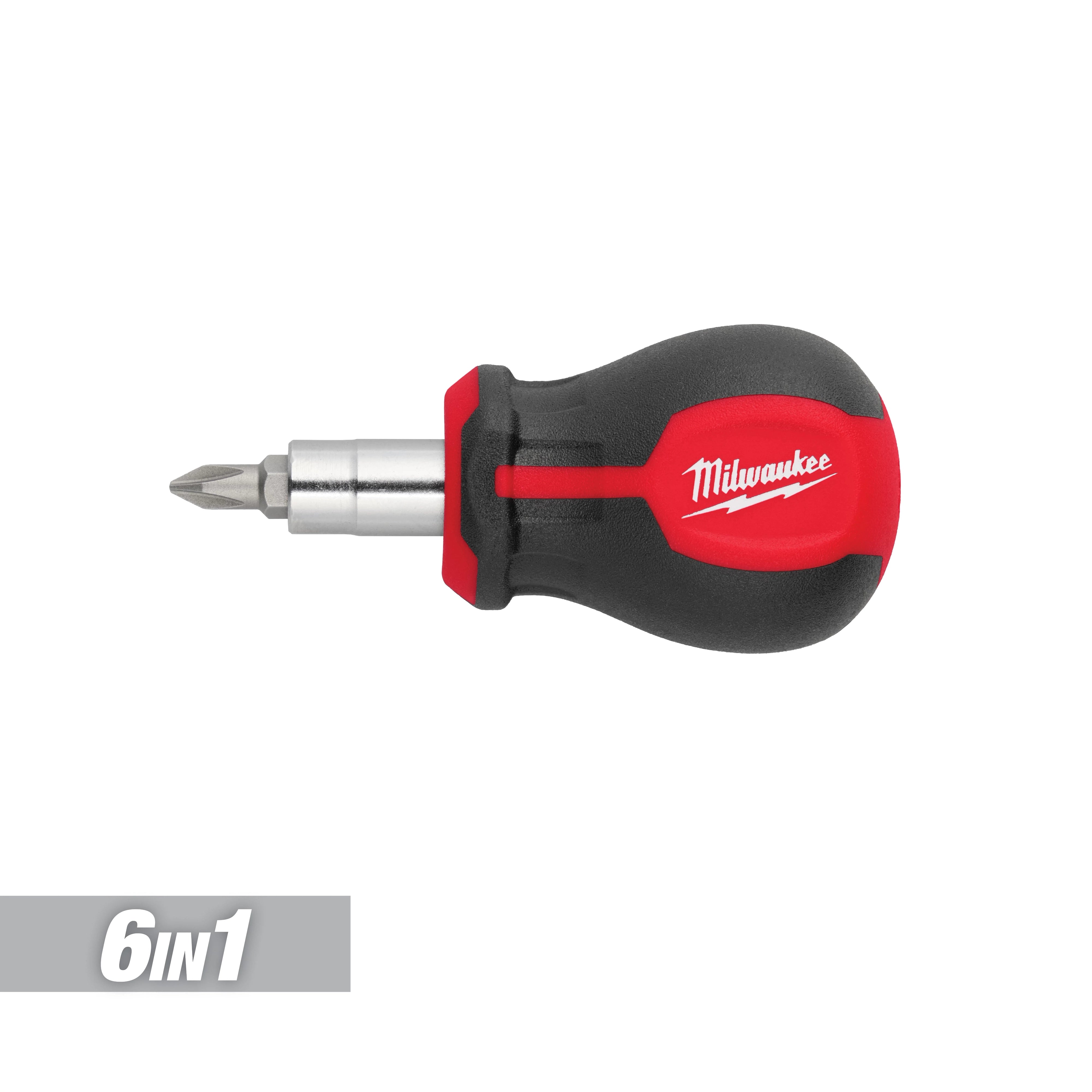 Milwaukee Tournevis multi-embouts 6-en-1 à poignée courte 48-22-2762