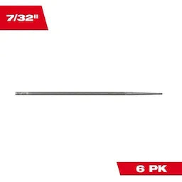Milwaukee Lime ronde 7/32" pour chaîne de tronçonneuse – lot de 6 49-16-2889