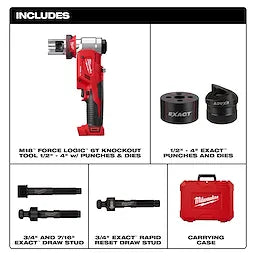Milwaukee M18™ FORCE LOGIC™ Outil Knockout 6T 1/2" - 4" 2677-04