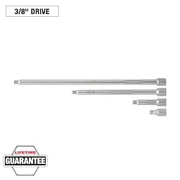 Milwaukee Ensemble de 4 extensions d'arbre 3/8” 48-22-9341
