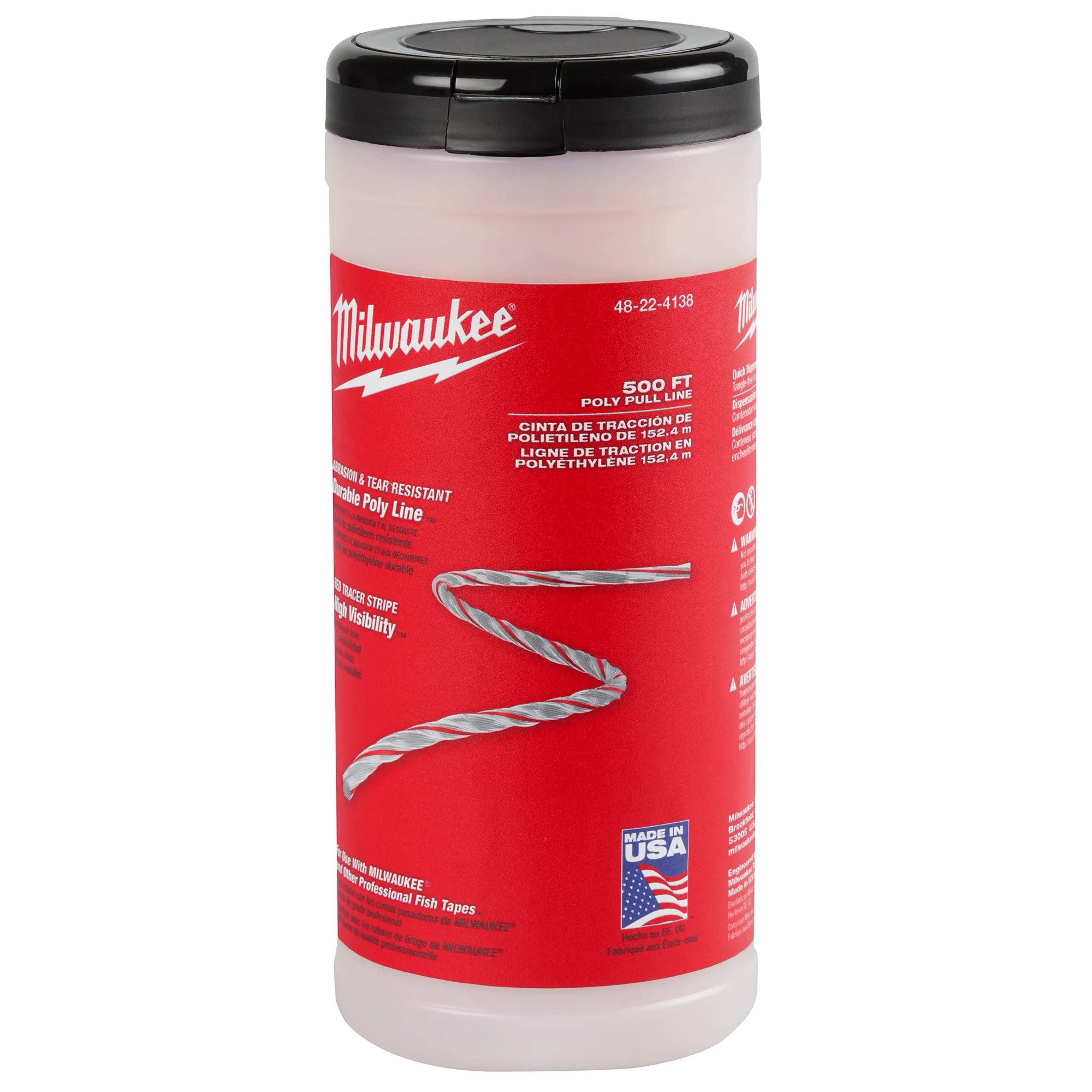 Milwaukee Câble de tirage Poly 500' 48-22-4138