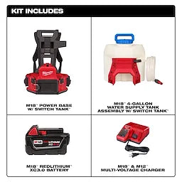 Milwaukee Kit d'alimentation en eau 4 gallons M18 avec SWITCH TANK™ 3019-21WS