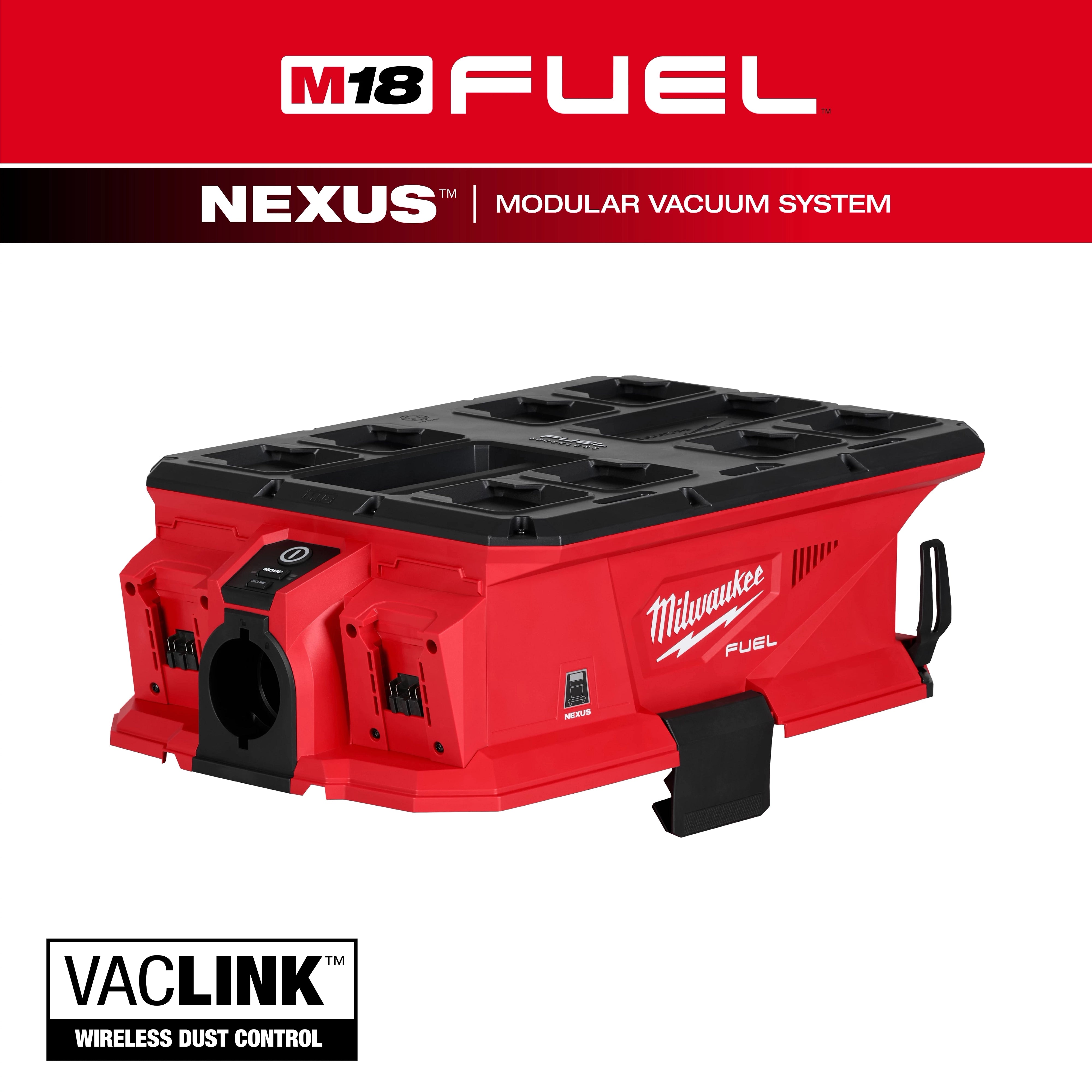 Milwaukee M18 FUEL™ NEXUS™ Tête de moteur d'aspirateur humide/sec à double batterie avec compatibilité PACKOUT™ & VACLINK™ 0926-20