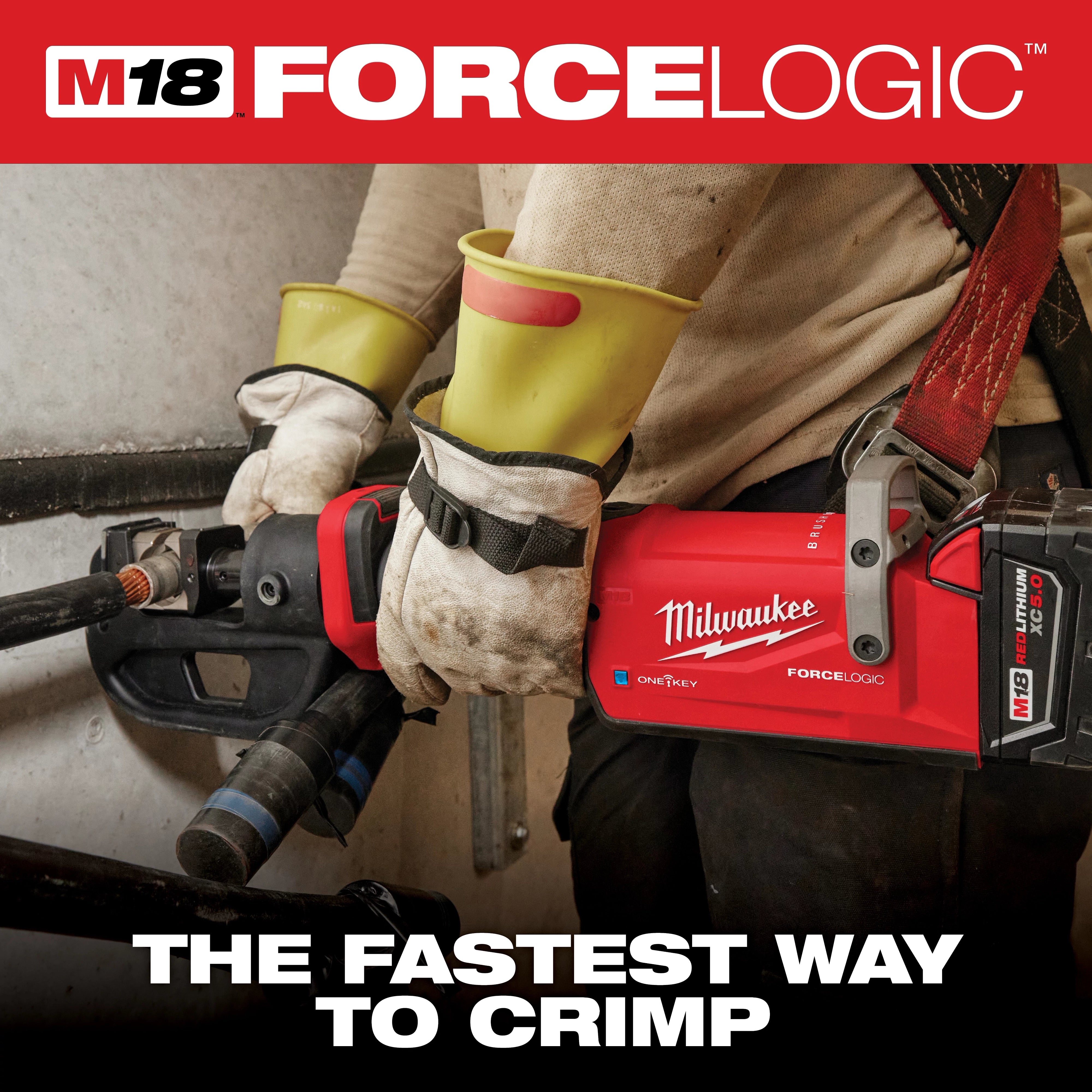 Milwaukee Pince à sertir linéaire Kearney 12T M18™ FORCE LOGIC™ 2878K-20
