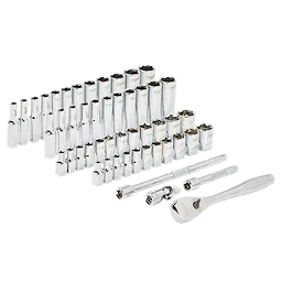Milwaukee Ensemble de cliquet et douilles 1/4" 50 pièces – SAE et métrique 48-22-9004