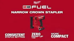 Milwaukee M18 FUEL™ 18 GAUGE 1/4" Narrow Crown Stapler 2749-20