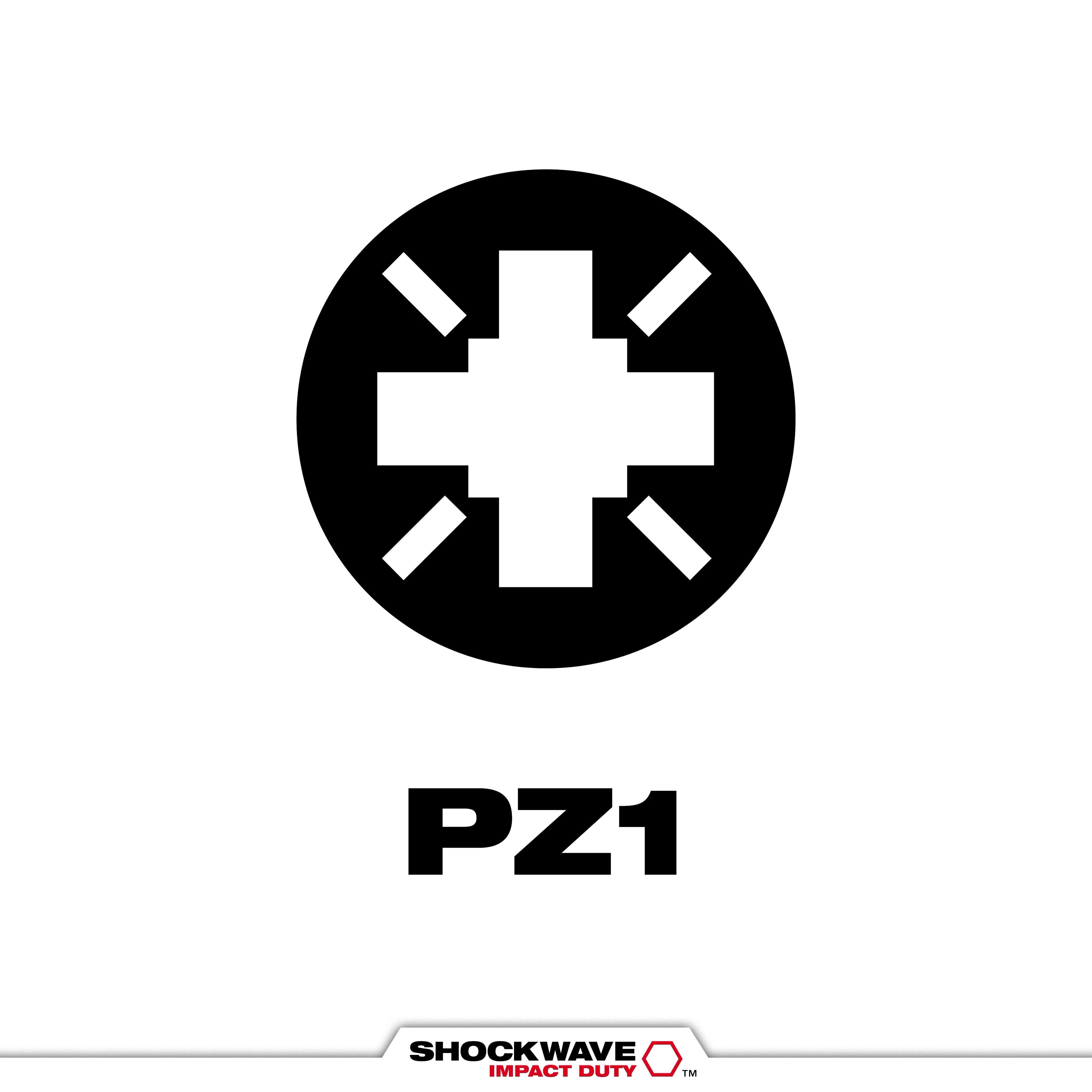Milwaukee Embouts Pozidriv à impact SHOCKWAVE™ 48-32-4833
