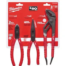 Milwaukee Kit de pinces Comfort Grip - 3 pièces 48-22-6331