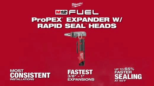 Milwaukee 2532-20 M12 FUEL™ Expandeur ProPEX® avec têtes d'expansion RAPID SEAL™ 1/2"-1" 2532-20