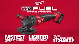 Milwaukee Polisseuse à vitesse variable M18 FUEL™ 7” (outil seul) 2738-20