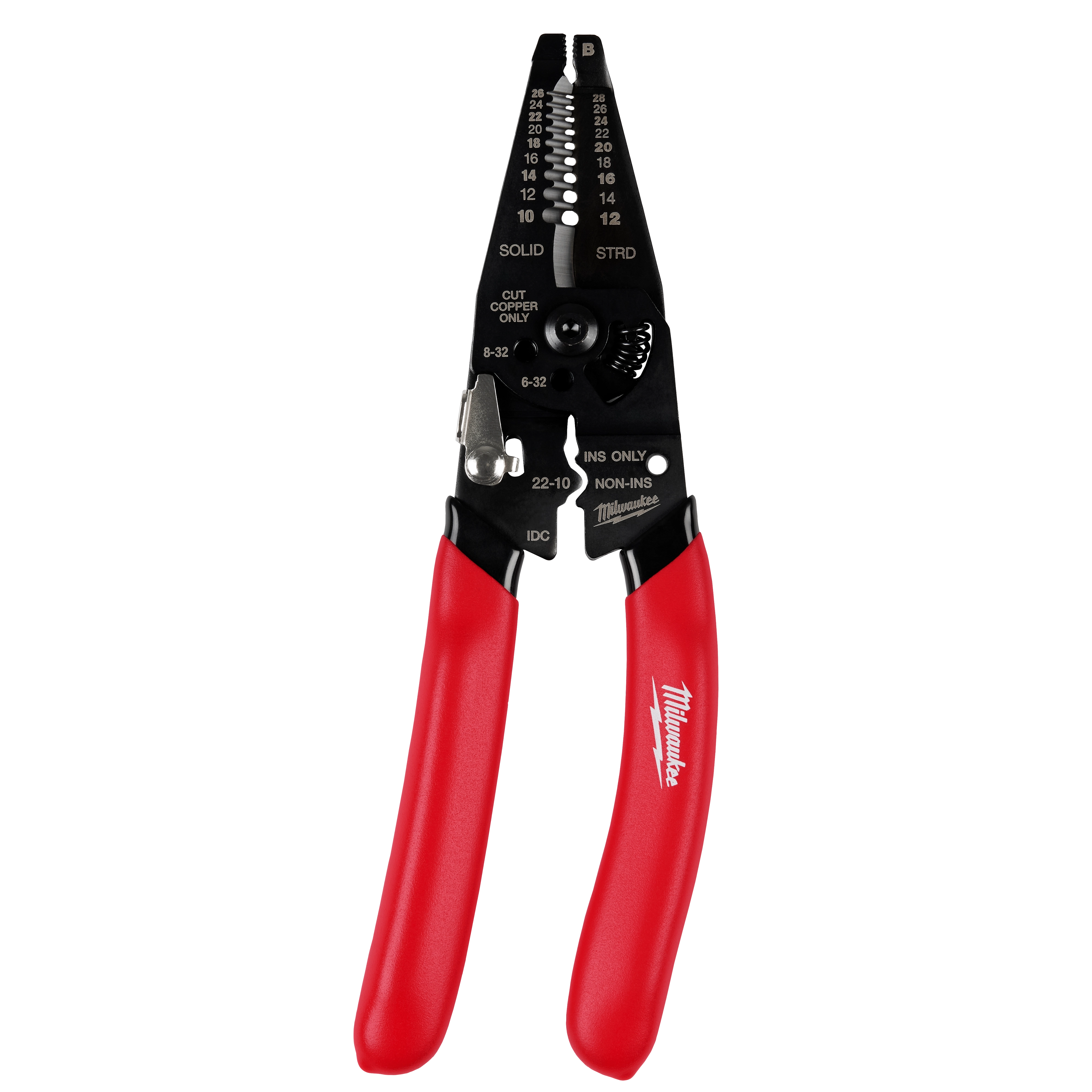 Milwaukee 10-28 AWG Multi-Purpose Dipped Grip Wire Stripper & Cutter w/ Reinforced Head 48-22-3052