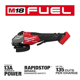 Milwaukee Meuleuse à freinage M18 FUEL™ 4-1/2"-6", commutateur à palette 3670-20