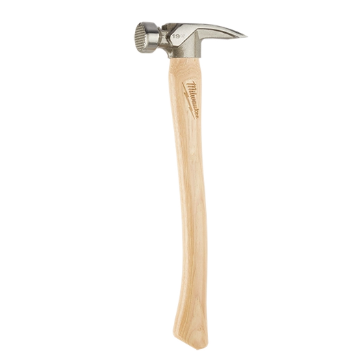 Milwaukee Marteau de charpente à manche en hickory, face fraisée, 19 oz 48-22-9419
