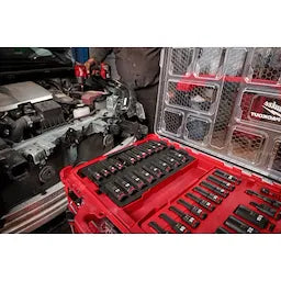 Milwaukee Set de douilles SHOCKWAVE Impact Duty™ 3/8” Dr 36 pièces PACKOUT 49-66-6805