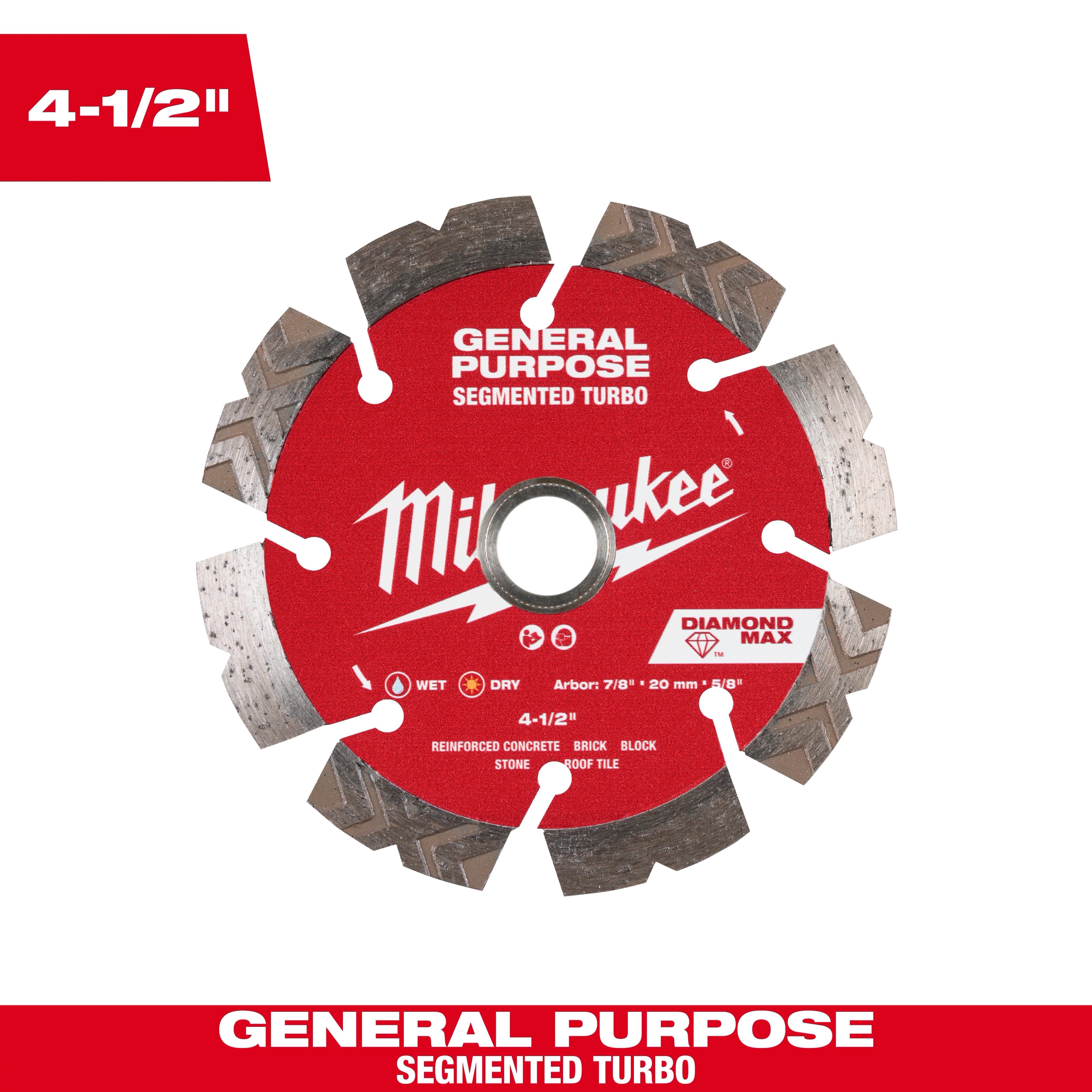 Milwaukee DIAMOND MAX™ Segmented Turbo General Purpose Blade - 12 in 49-93-9012