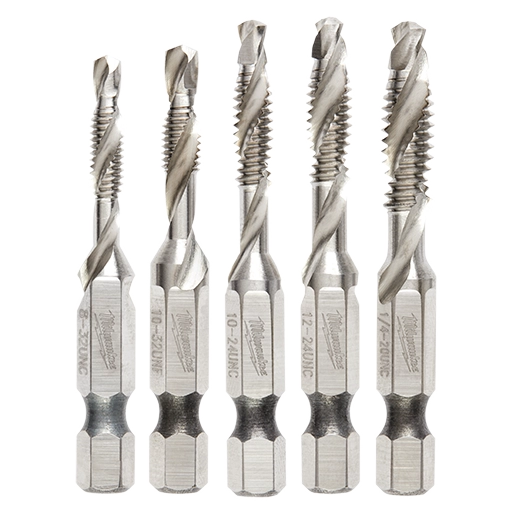 Milwaukee Ensemble de forets et tarauds à impact SHOCKWAVE™ 5 pièces 48-89-4874