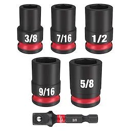 Milwaukee Ensemble de 6 pièces SHOCKWAVE Impact Duty™ 3/8" Drive SAE standard 49-66-7035