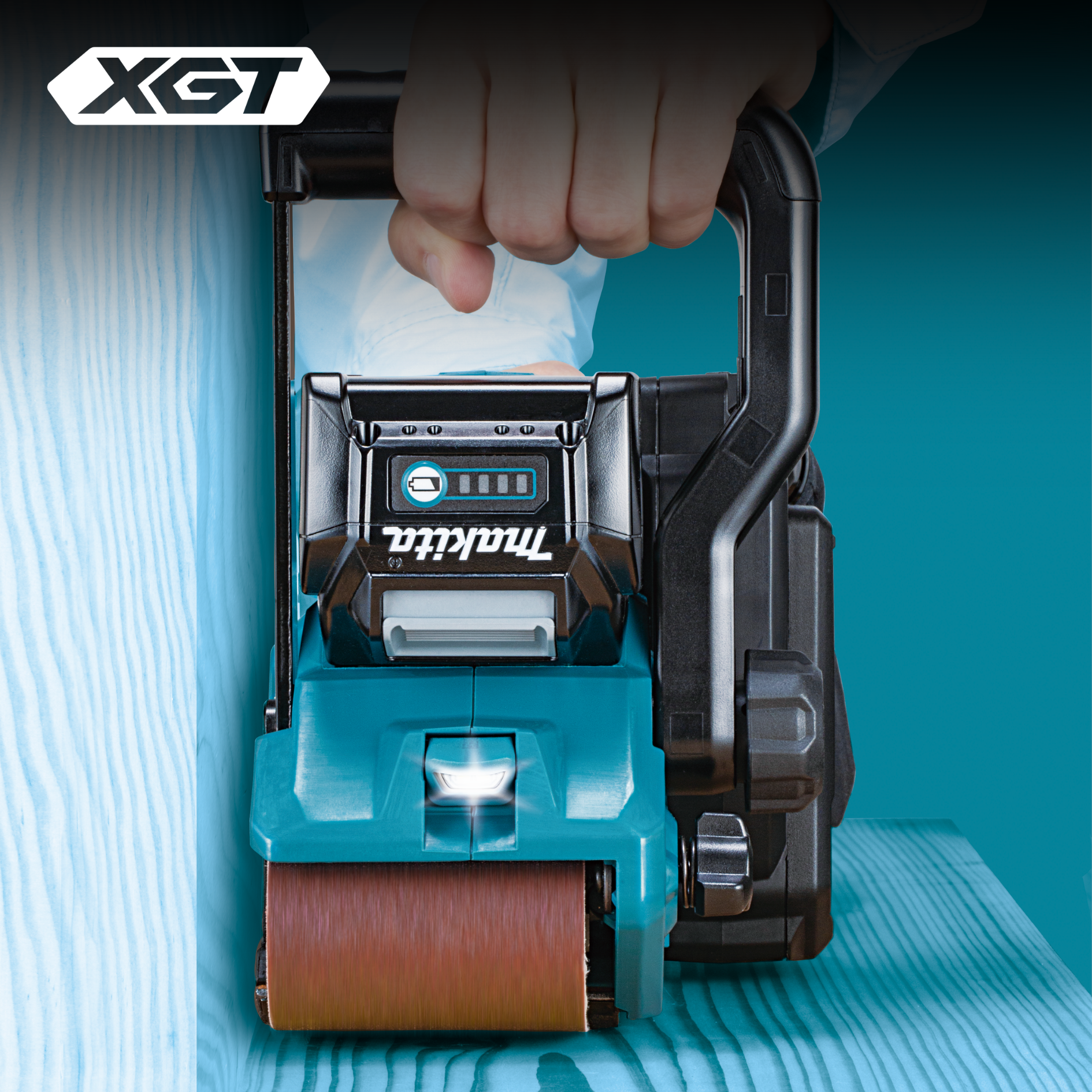 Makita Ponceuse à bande 3" x 21" sans balais 40Vmax XGT avec AWS, outil seul BS001GZ