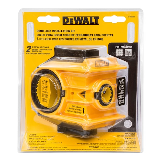 DeWalt Kit d'Installation de Serrure de Porte D180004