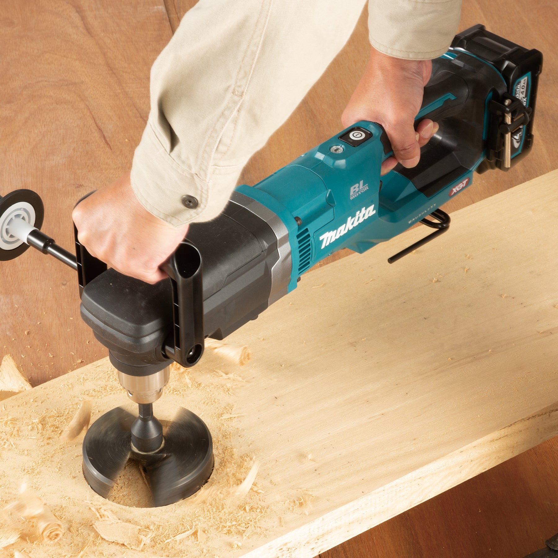 Makita Perceuse angulaire sans balais 1/2" 40Vmax XGT, Kit avec batterie 4.0Ah x1 DA001GM101