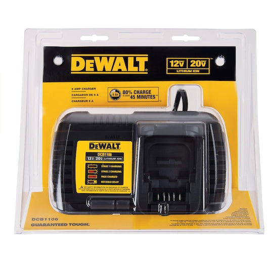 Dewalt 12V MAX*/20V MAX* FLEXVOLT® 6 Amp Charger DCB1106