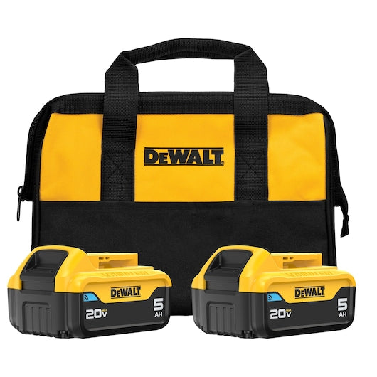 Dewalt 20V MAX* TOOL CONNECT™ 5Ah Battery (2 Pk) DCB205BT-2