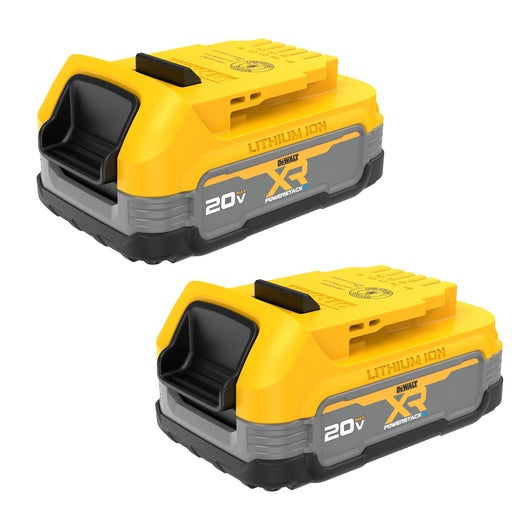 Dewalt 20V MAX* XR POWERSTACK™ Compact Battery (2 Pk) DCBP034-2